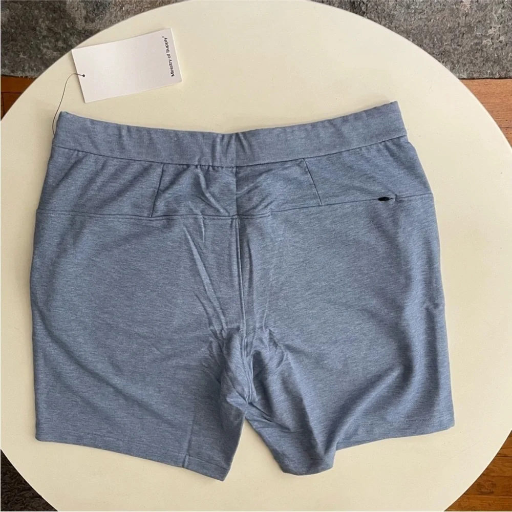 Ministry of Supply Men’s 7” Fusion Terry Short Lunar Blue Size Large New
